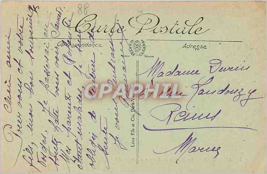 CPA Domremy La Maison de Jeanne d'Arc  — Verso