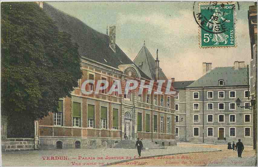 CPA Verdun Palais de Justice et Jeaune d'Arc 