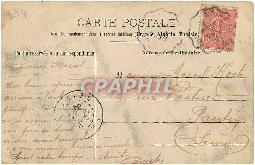 CPA Toul Le Mont Saint Michel  — Verso