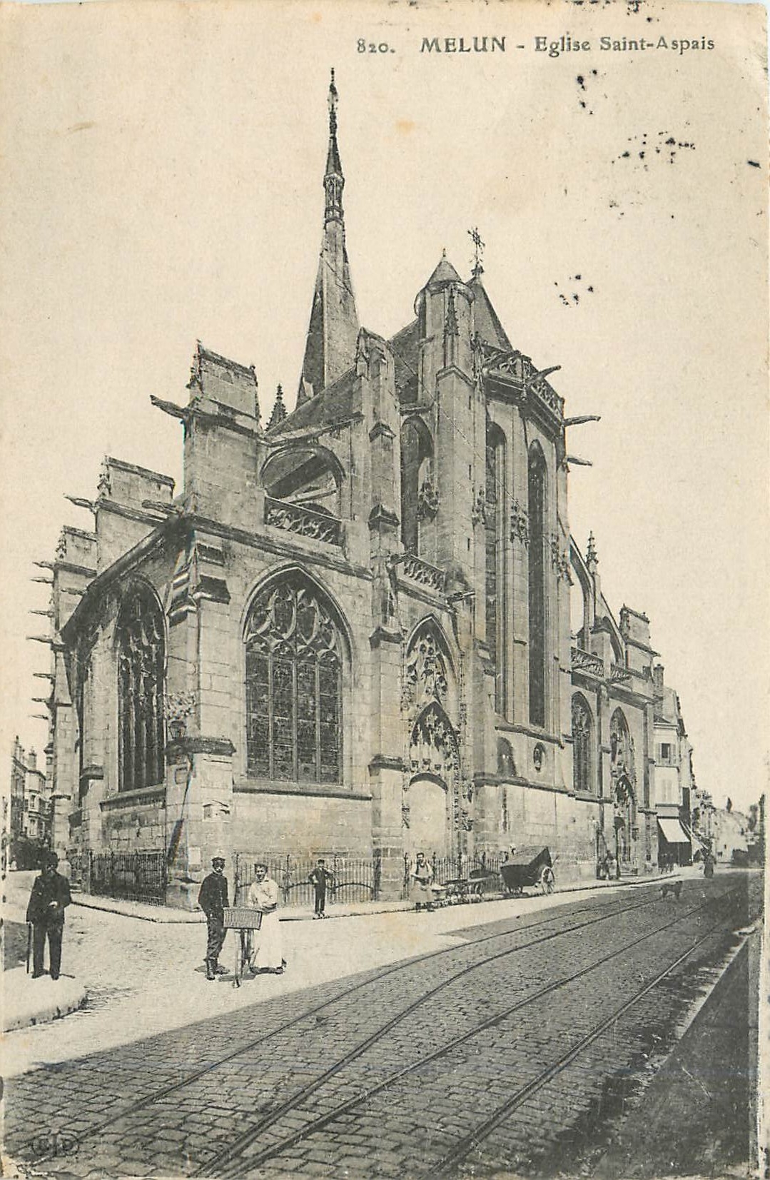 CPA Melun Eglise Saint Aspais 