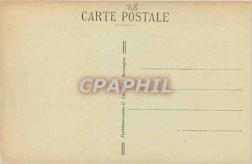 CPA Gerardmer Le Grand Hotel du Lac et le Parc  — Rückseite