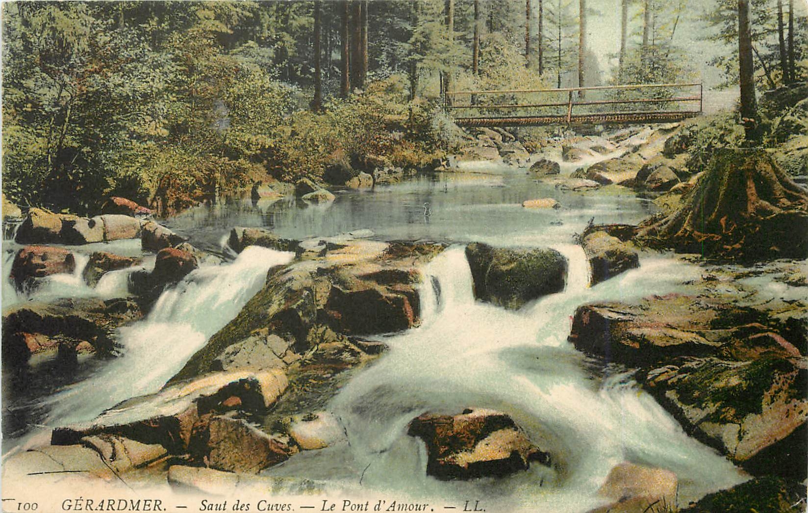 CPA Gerardmer Saut des Cuves Le Pont d'Amour 