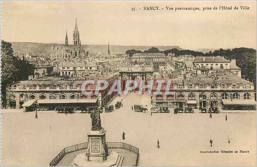 CPA Nancy Vue Panoramique prise de l'Hotel de Ville 