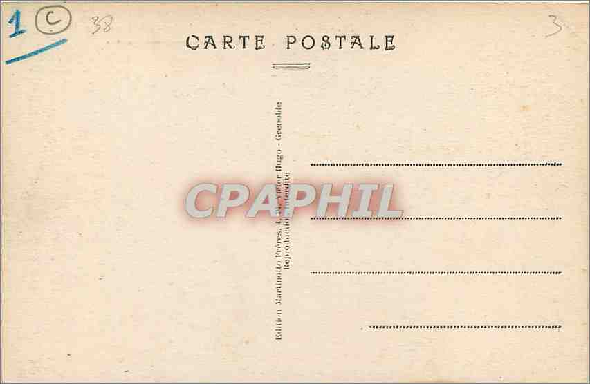 CPA Grenoble Vue Generale L'Isere et les Alpes  — Rückseite