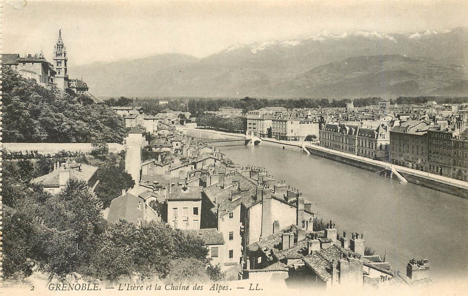CPA Grenoble L'Isere et la Chaine des Alpes 