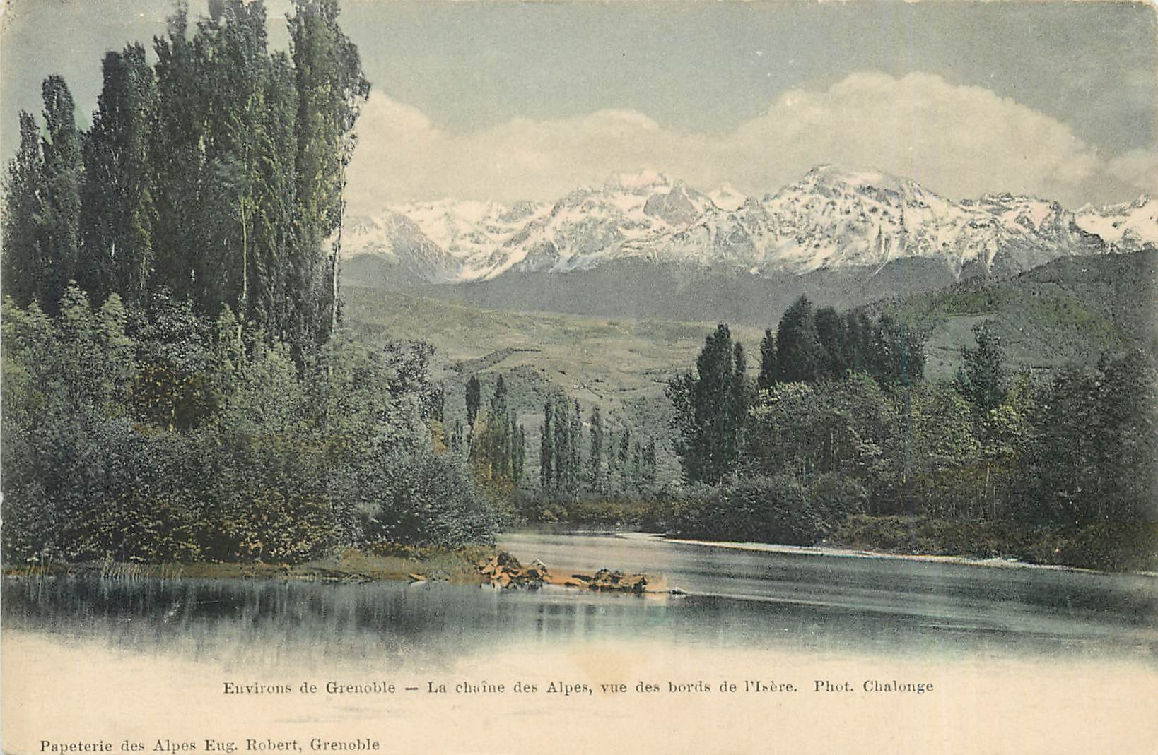 CPA Environs de Grenoble La Chaine des Alpes 