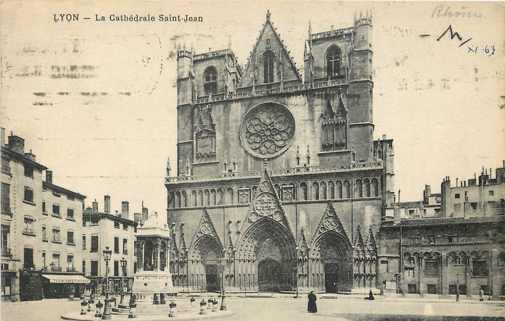 CPA Lyon La Cathedrale Saint Jean 