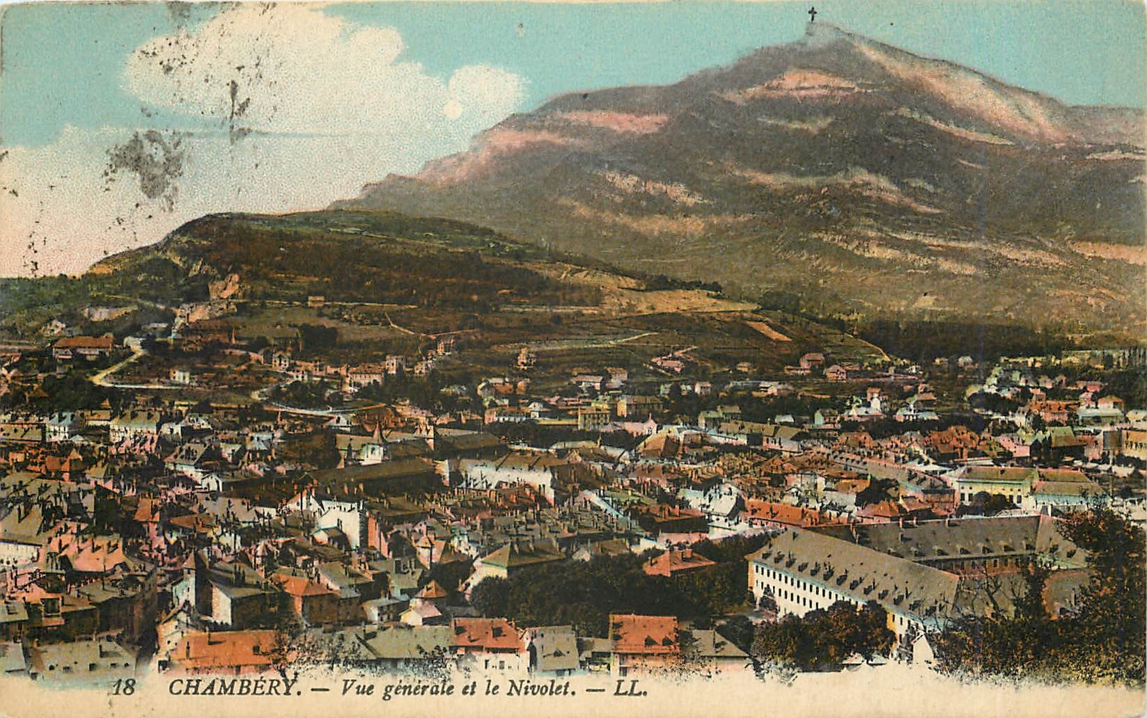 CPA Chambery Vue Generale et le Nivolet 