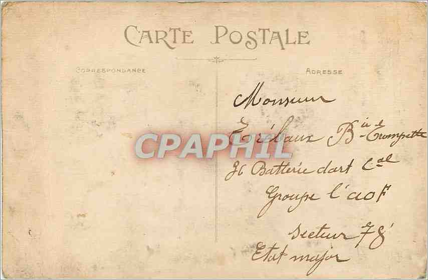 CPA Lyon Statue de Louis XIV Place Bellecour  — Verso