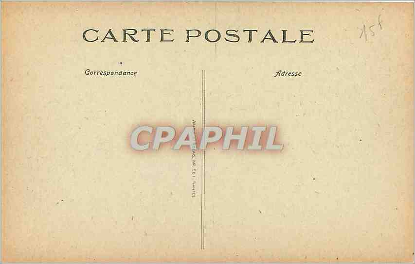 CPA Laval Le Jardin public La Perrine Au loin le château et les ponts sur la Mayenne — Rückseite