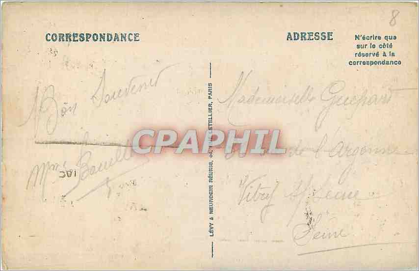 CPA Dieppe Vue Generale de la Plage  — Rückseite