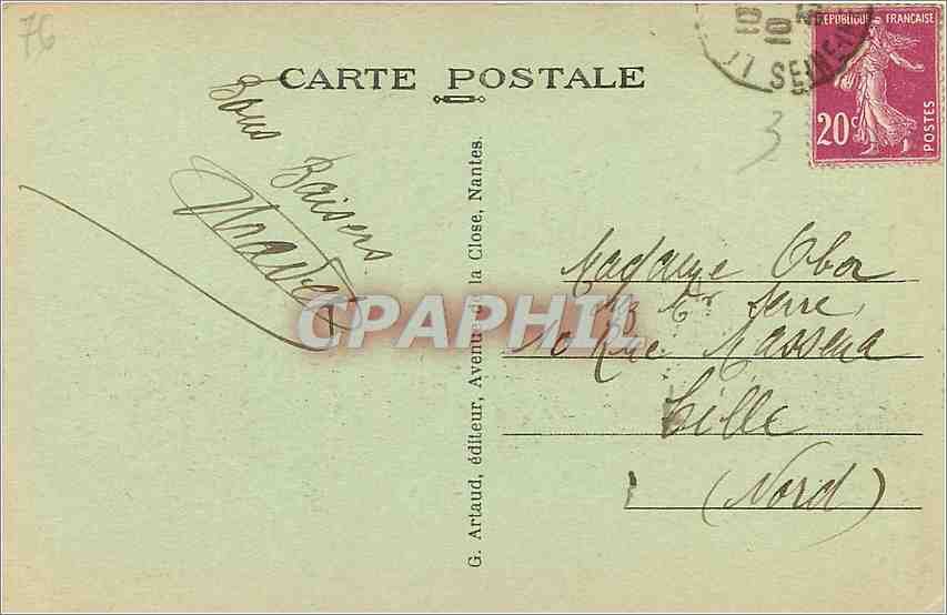CPA Le Treport S Inf L'Avant Port a maree haute  — Rückseite