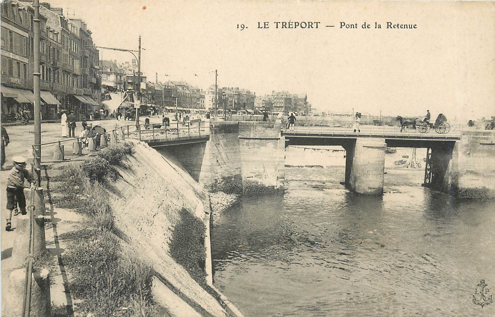 CPA Le Treport Pont de la Retenue 
