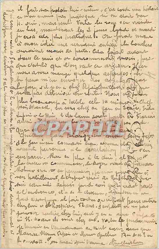 CPA Le Havre L'Hotel de Ville et le Jardin Public  — Verso