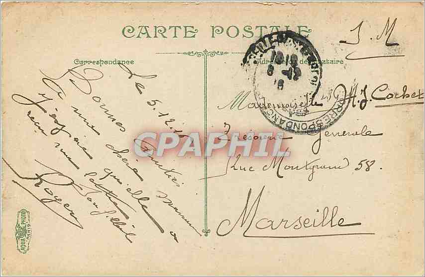 CPA Le Havre Le Theatre  — Rückseite