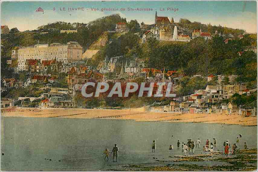 CPA Le Havre Vue generale de Ste Adresse La Plage 