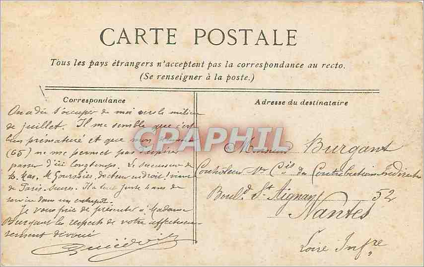 CPA Le Havre Le Boulevard Maritimes et le Cap de la Heve  — Rückseite