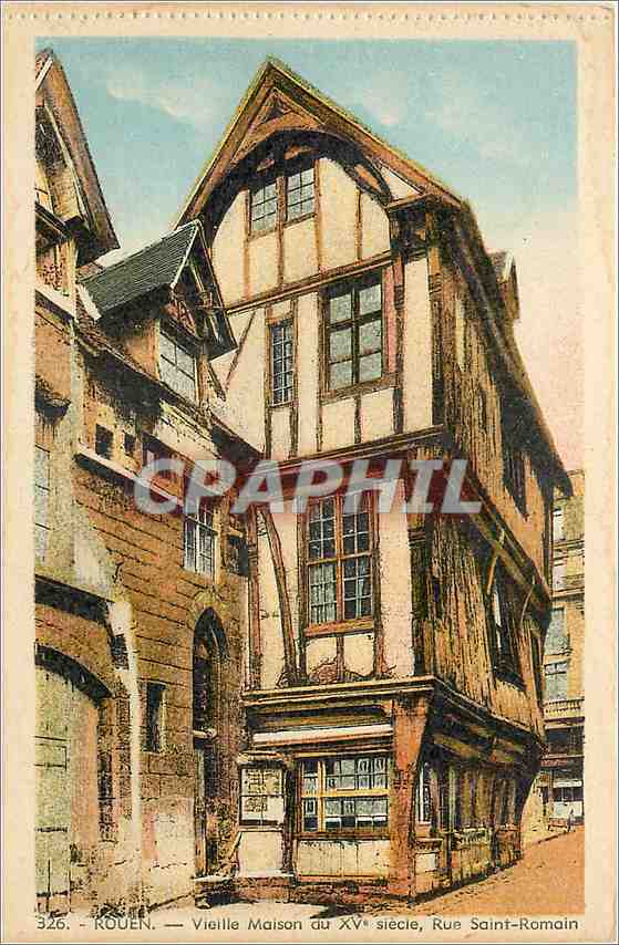 CPA Rouen Vieille Maison du XV Rue Saint Romain 