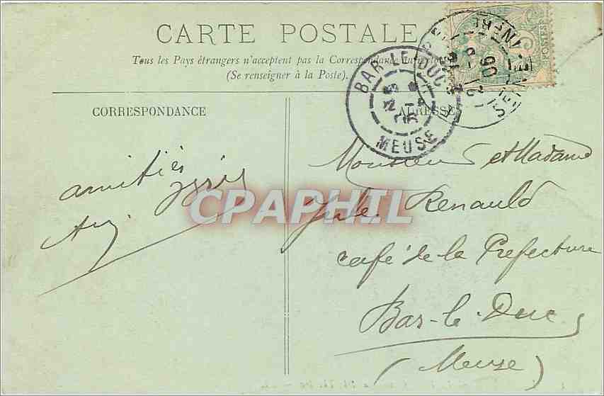 CPA Le Havre La Place Gambetta et le Theatre  — Rückseite