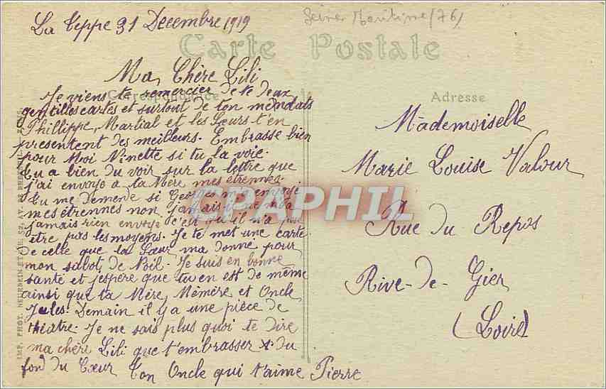 CPA Rouen Eglise Saint Maclou  — Verso