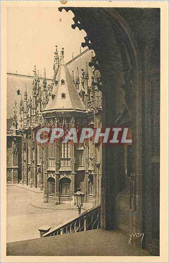 CPA Rouen Detail du Palais de Justice 