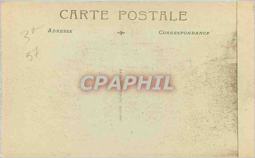 CPA Metz Palais du Gouverneur Militaire  — Rückseite