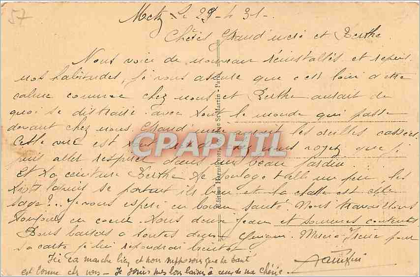 CPA Metz Porte Serpenoise  — Rückseite
