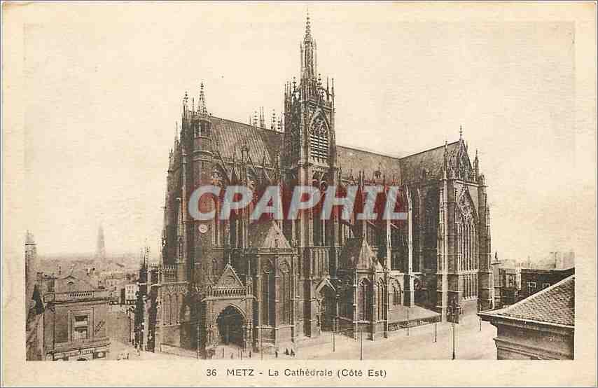 CPA Metz La Cathedrale Cote Est 