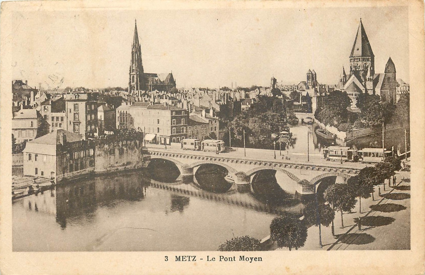 CPA Metz Le Pont Moyen 