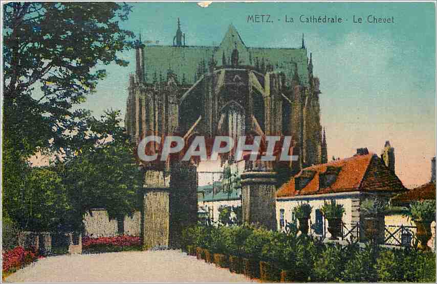 CPA Metz La Cathedrale Le Chevet 