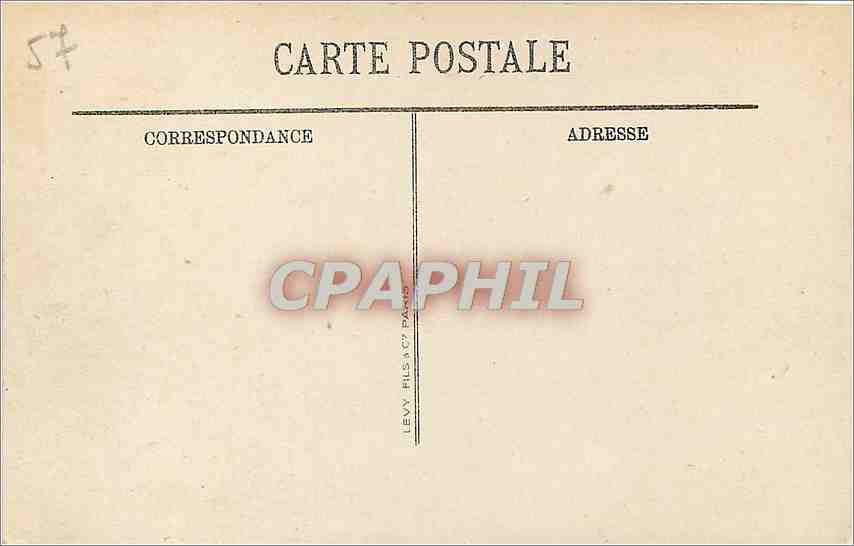 CPA Metz L'Hotel des Postes et la Gare  — Rückseite