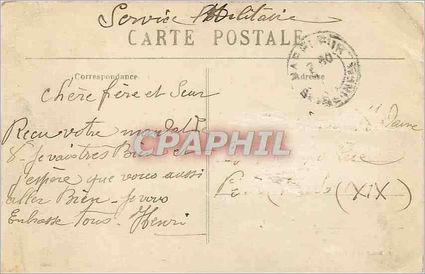 CPA Harfleur Seine Inf Vue generale des Etablissement Schneider  — Rückseite