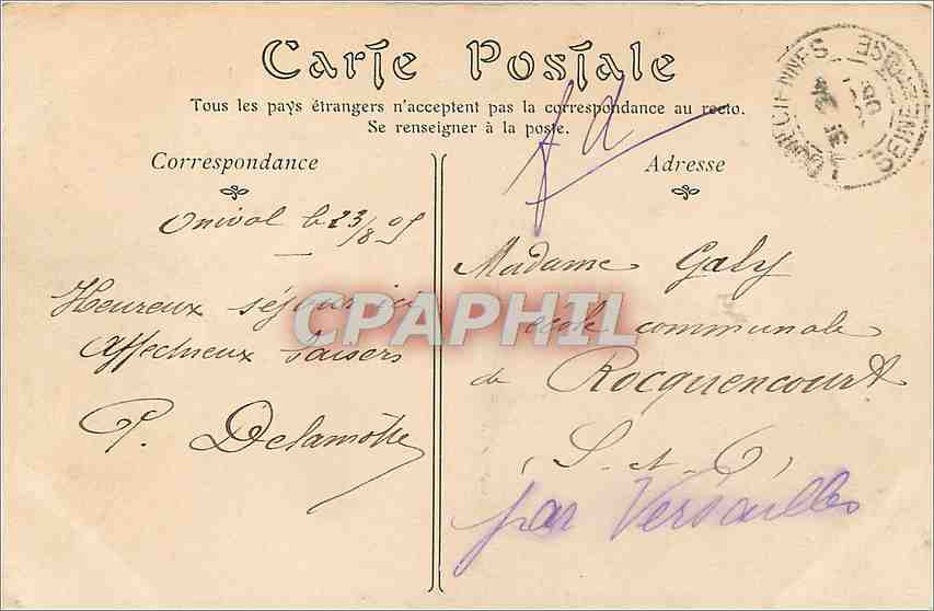 CPA Ault Seine Inferieure Vue generale  — Back