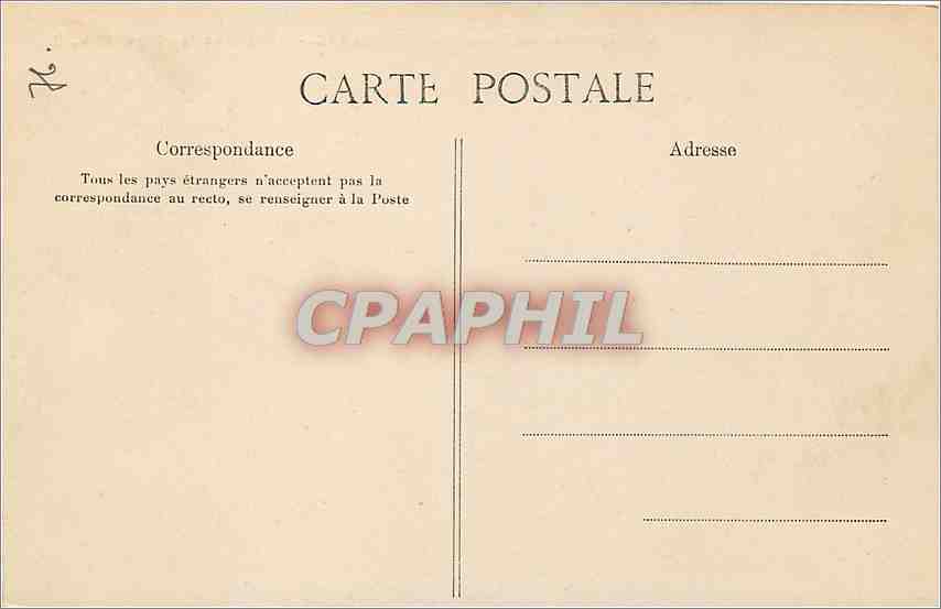 CPA Environs du Treport Mesnilval Chemin de la Plage  — Rückseite