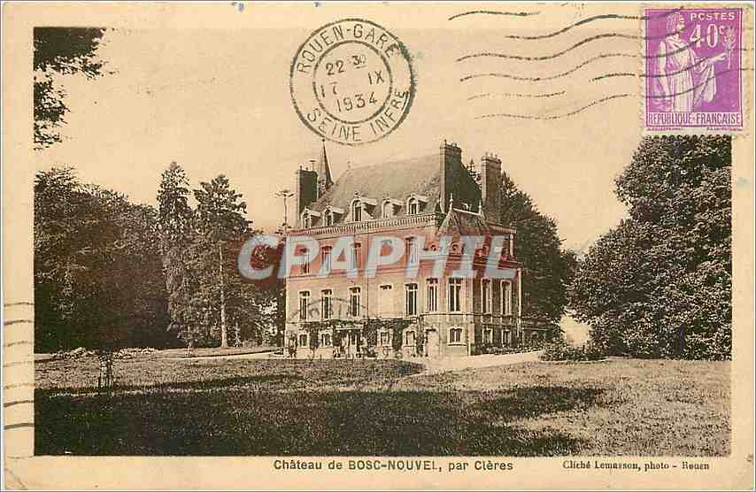 CPA Chateau de Bosc Nouvel par Cleres 