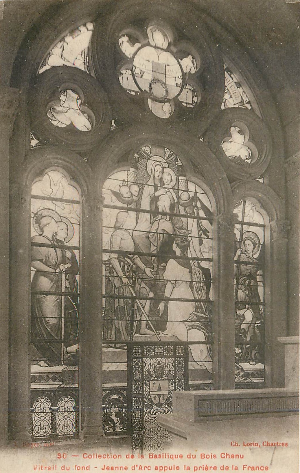 CPA Vitreil du fond Jeanne d'Arc appule la priere de la France 