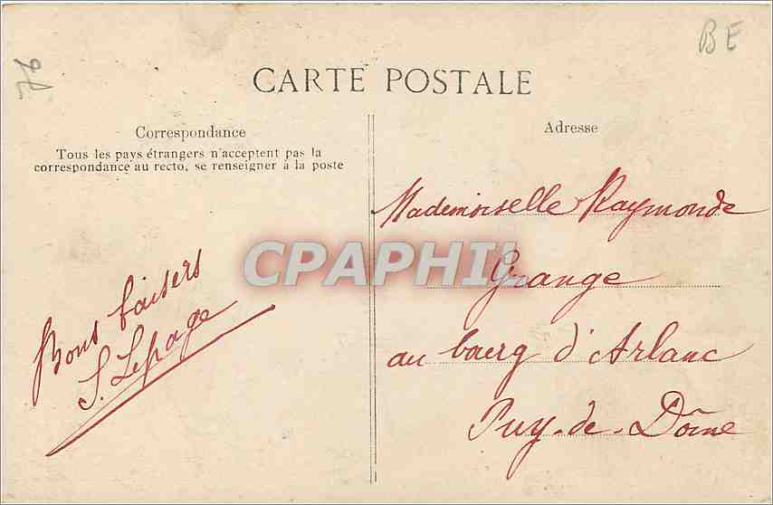 CPA La Benedictine a Fecamp Monument de MA Le Grand aine Fondateur  — Rückseite