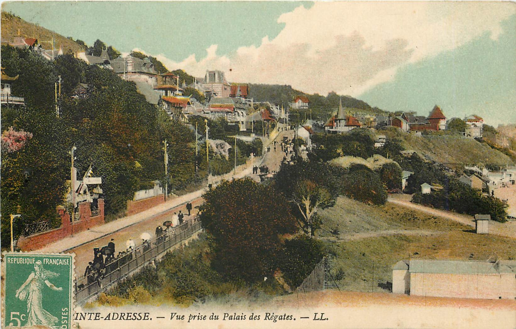 CPA Sainte Adresse Vue prise du Palais des Regates 