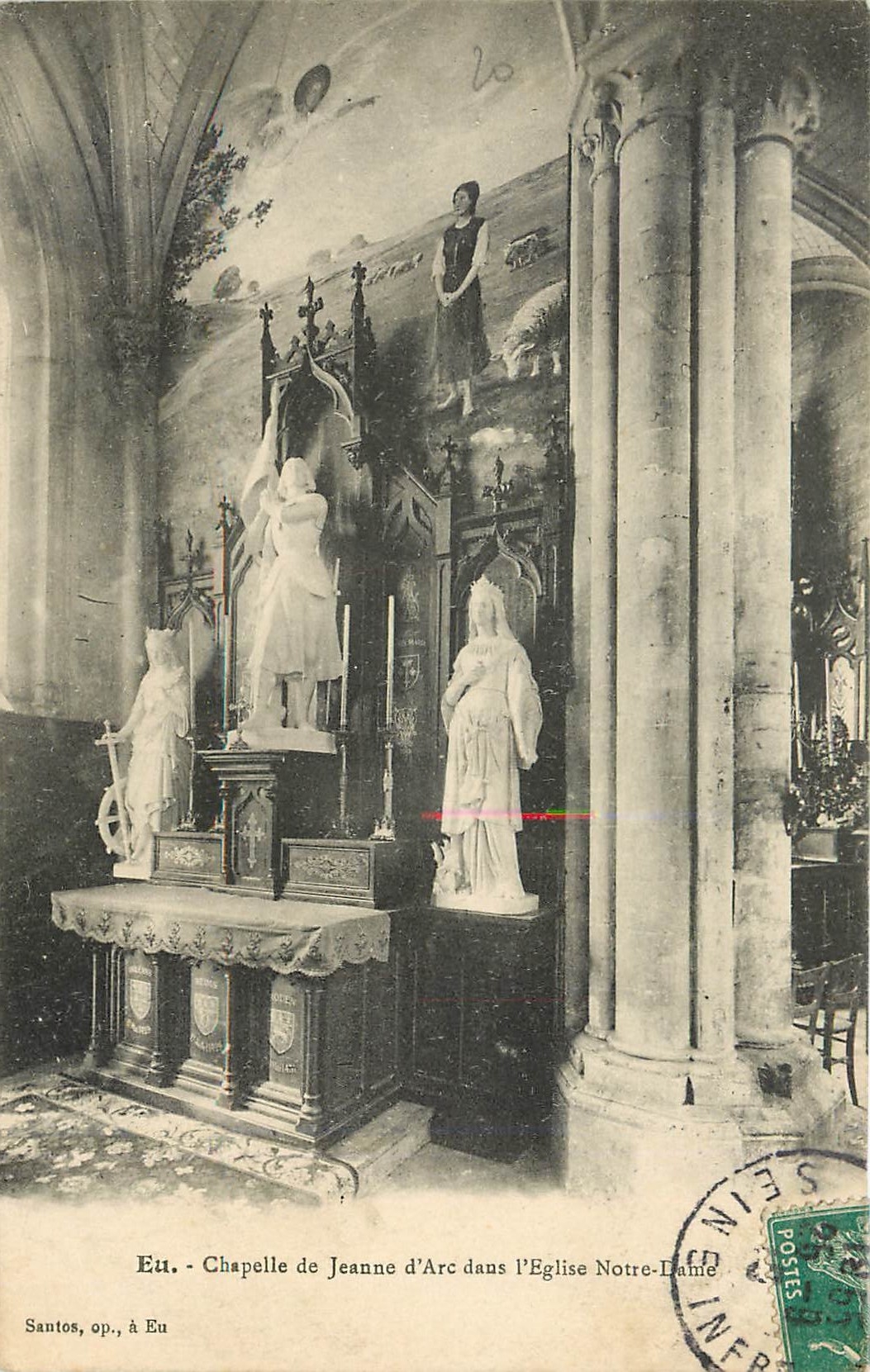 CPA Eu Chapelle de Jeanne d'Arc dans l'Eglise Notre Dame 