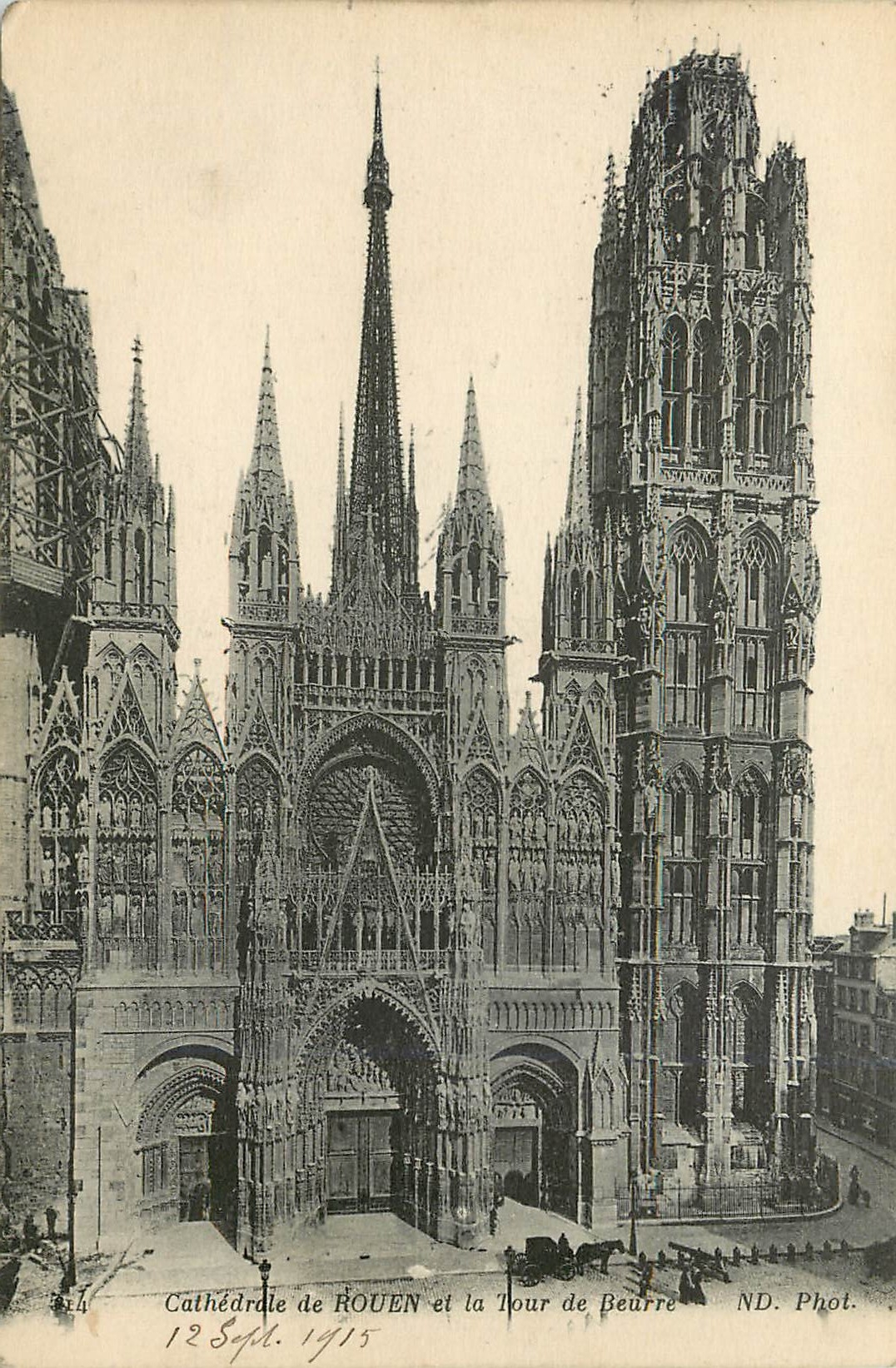 CPA Cathedrale de Rouen et la Tour de Beurre 