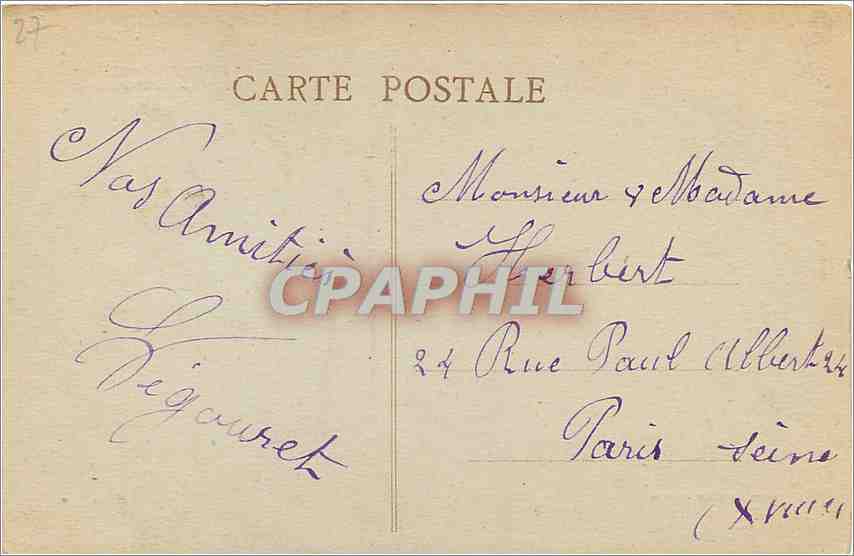 CPA Gisors Le Chateau La Tour du Prisonnier  — Rückseite
