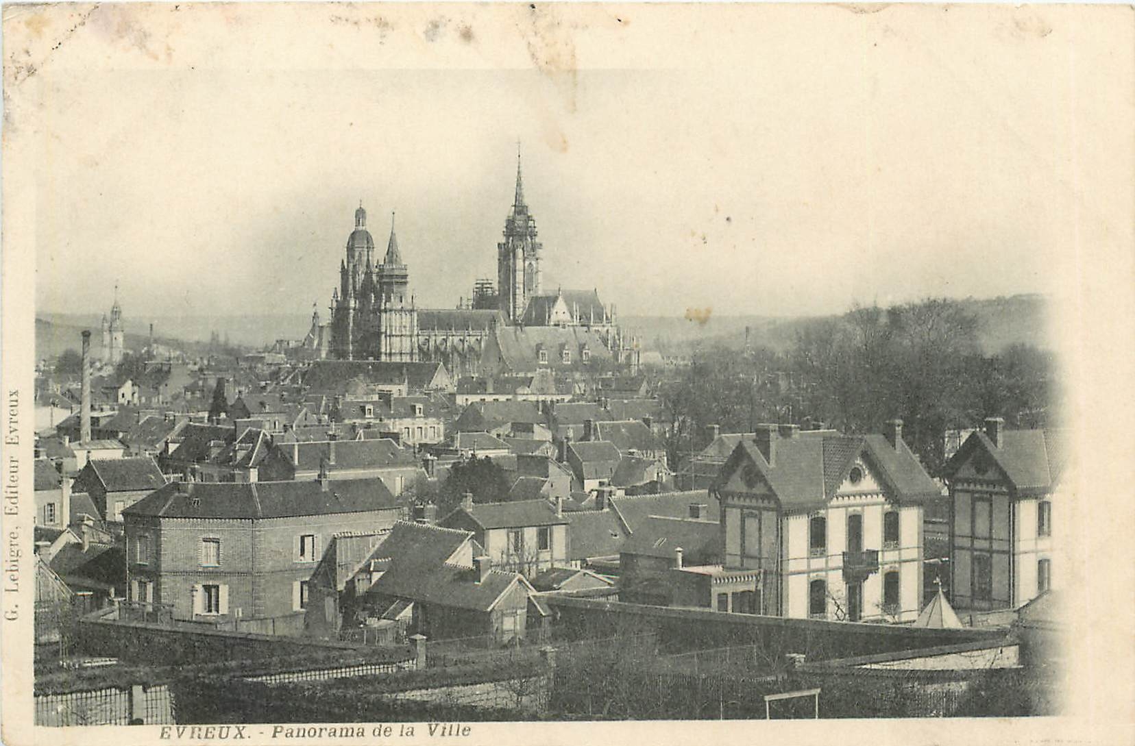 CPA Evreux Panorama de la Ville 