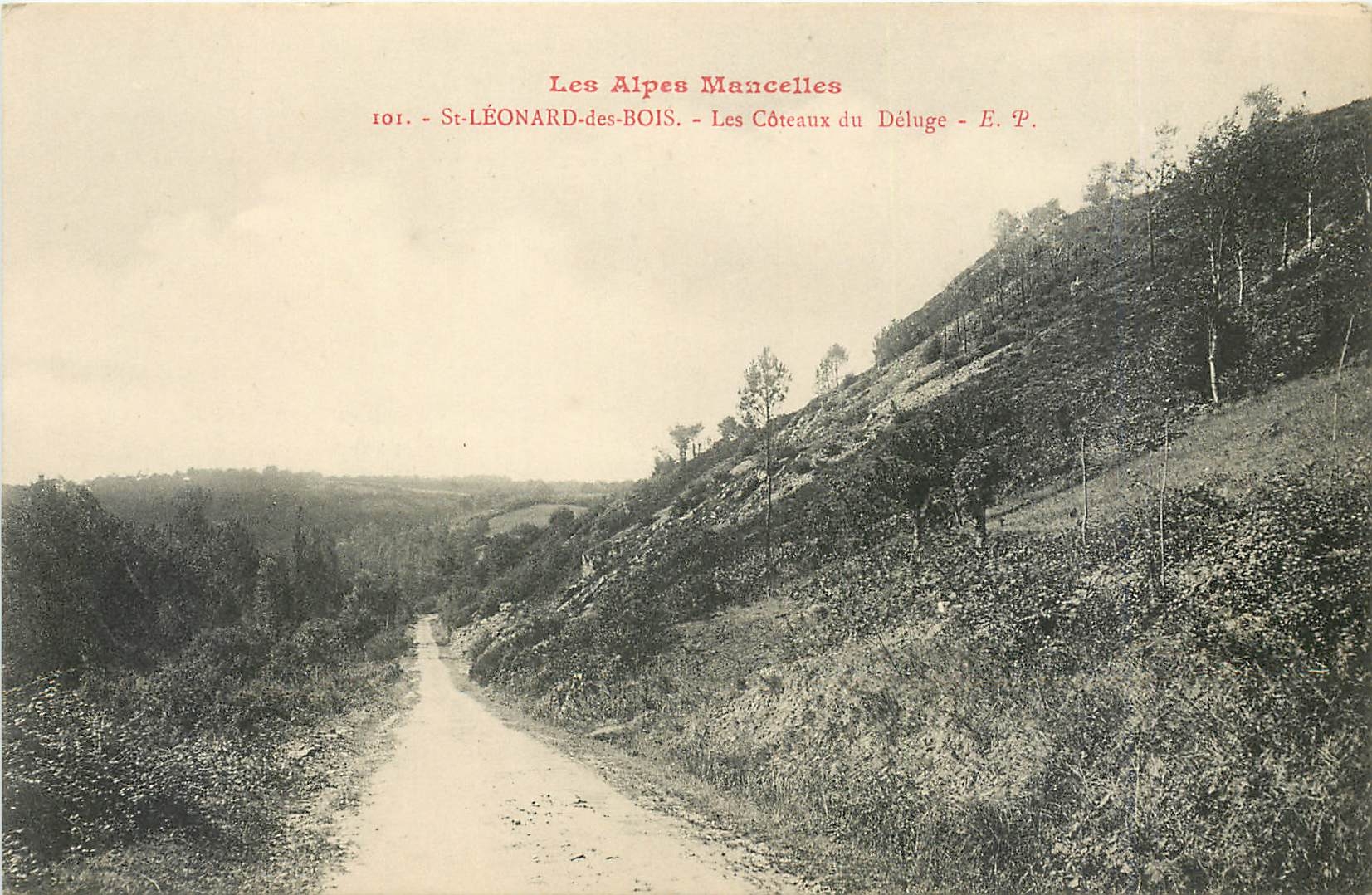 CPA St Leonard des Bois Les Coteaux du Deluge 