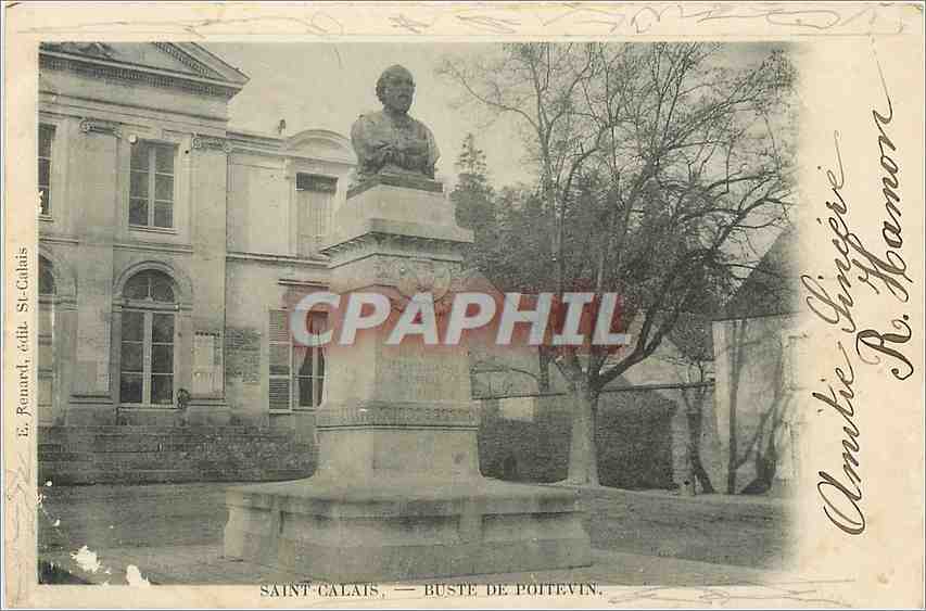 CPA Saint Calais Buste de Poitevin 