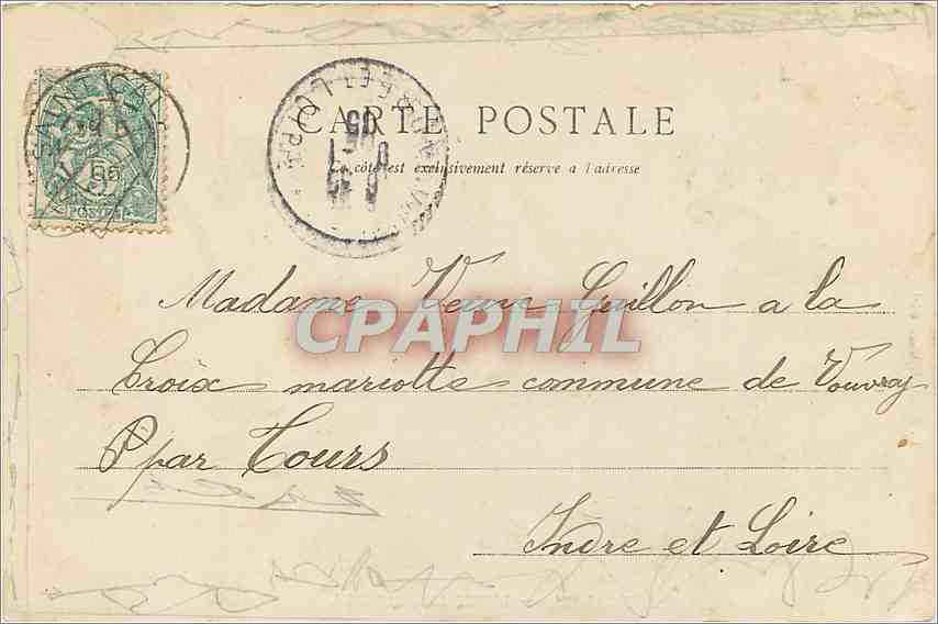 CPA Saint Calais Buste de Poitevin  — Back