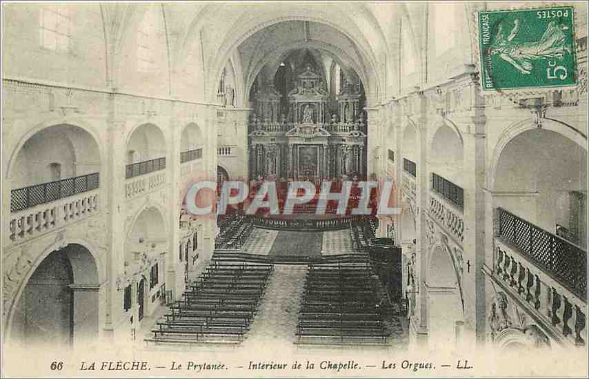 CPA La Fleche Le Prytanee Interieur de la Chapelle Les Orgues 