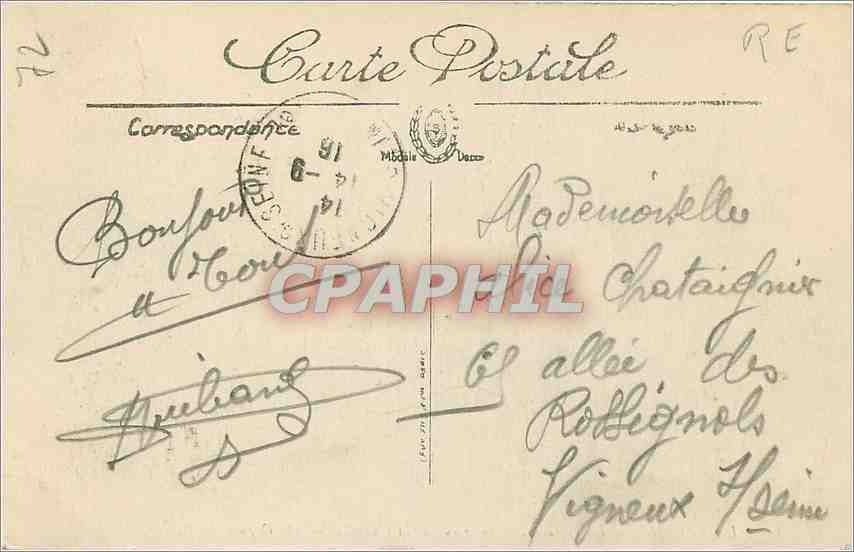 CPA La Fleche Le Prytanee Interieur de la Chapelle Les Orgues  — Rückseite
