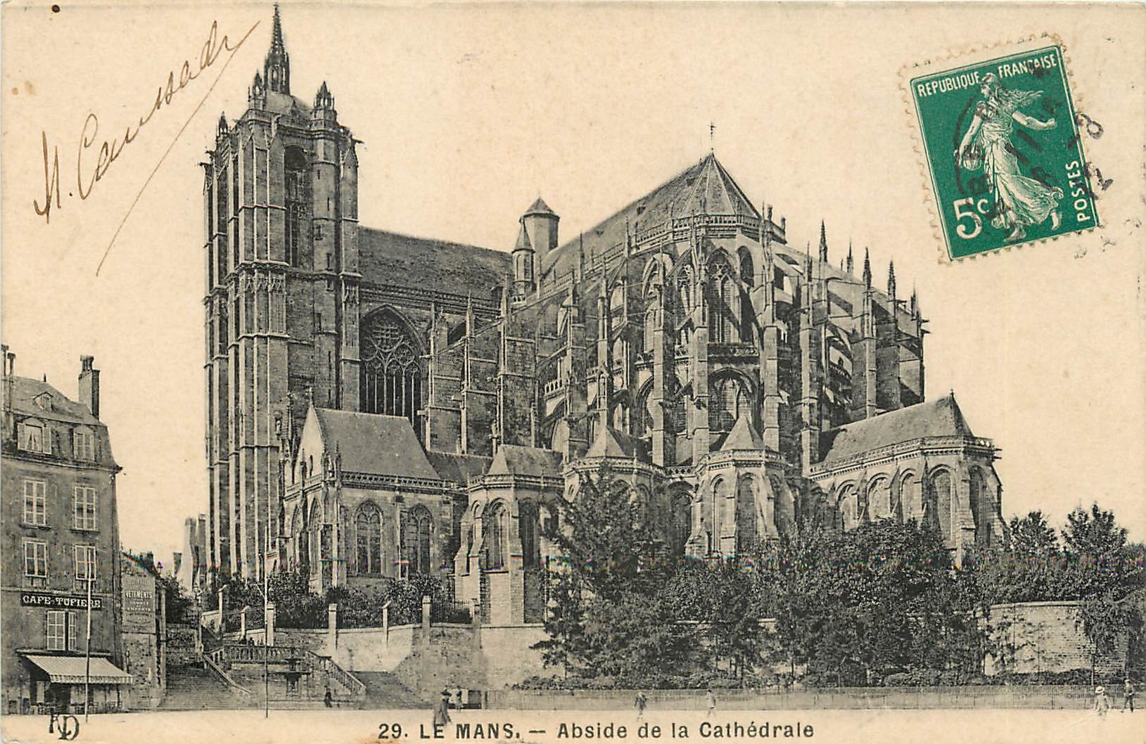 CPA Le Mans Abside de la Cathedrale 