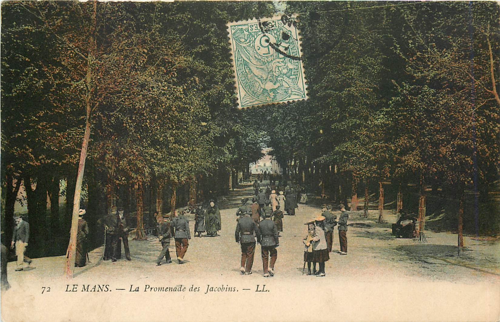 CPA Le Mans La Promenade des Jacobins 