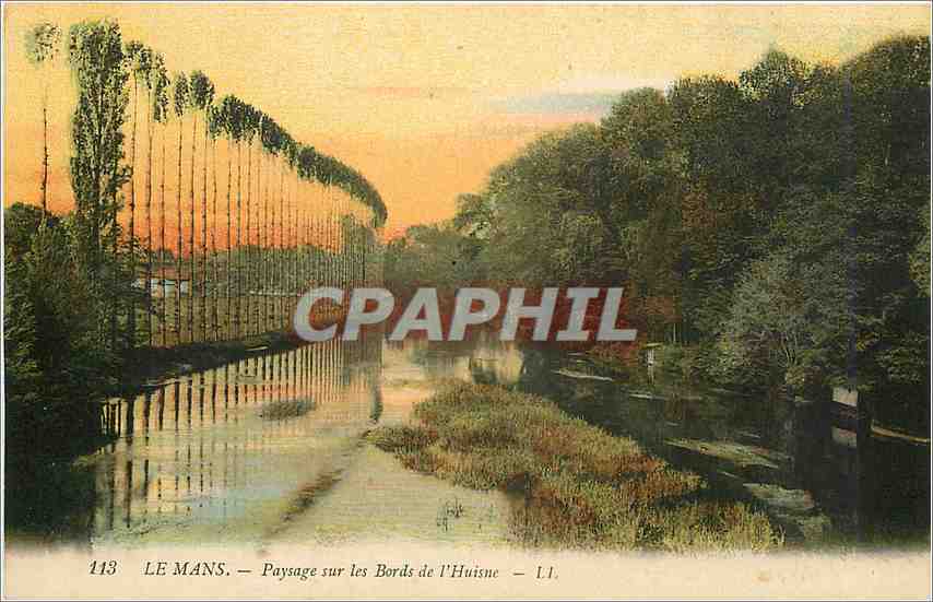 CPA Le Mans Paysage sur les Bords de l'Huisne 